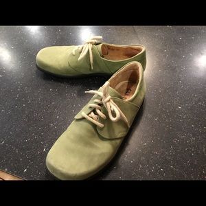 Austrian made green Nubuck shoes, Women’s size 41